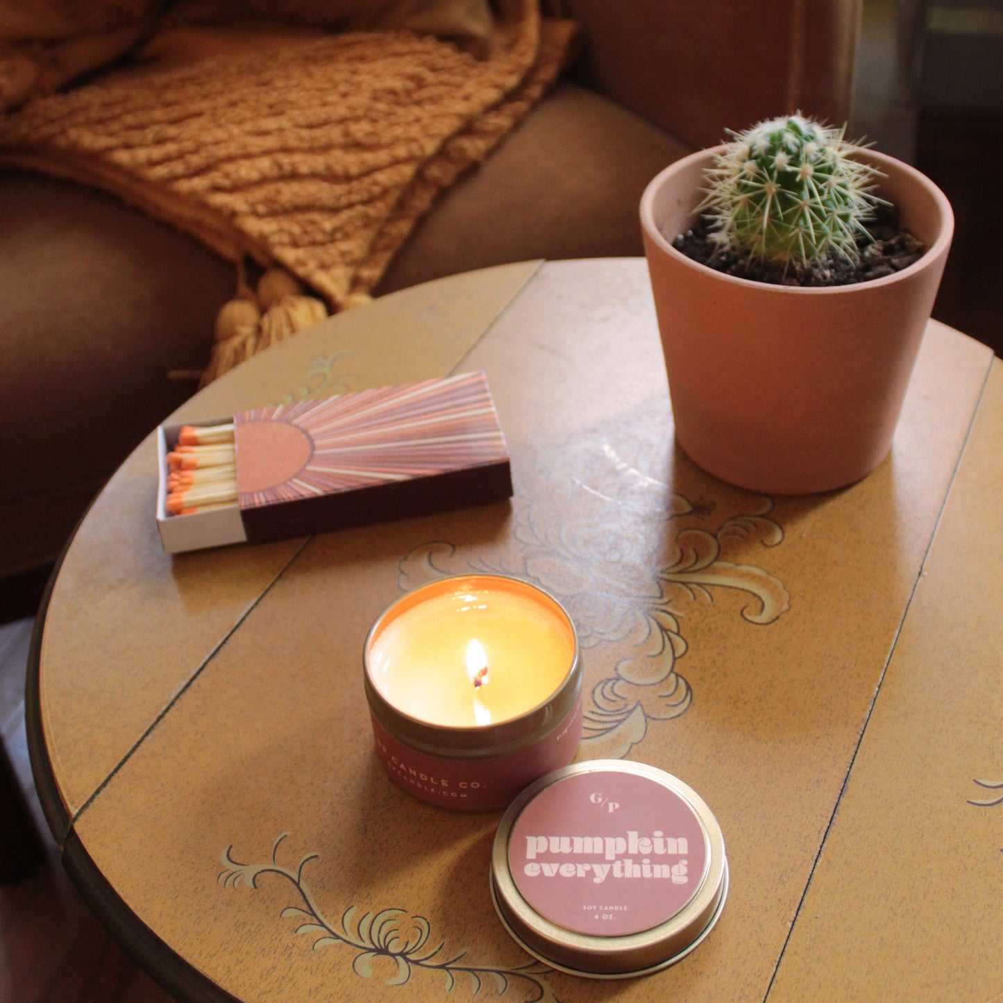 Pumpkin Everything 4 oz. Just Because Candle Tin