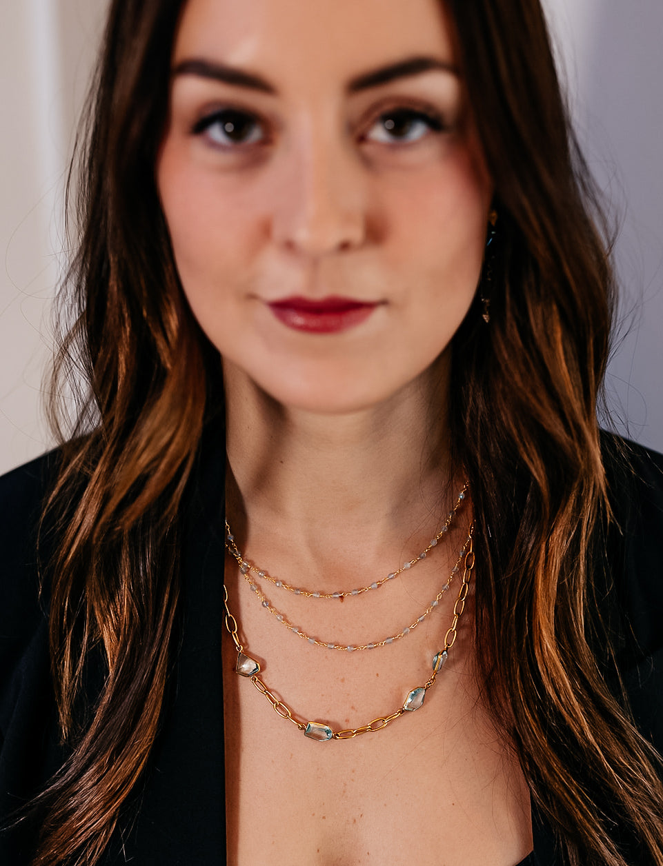 Asymmetrical Quartz Crystal Necklace