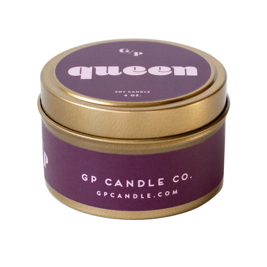 Queen 4 oz. Just Because Candle Tin