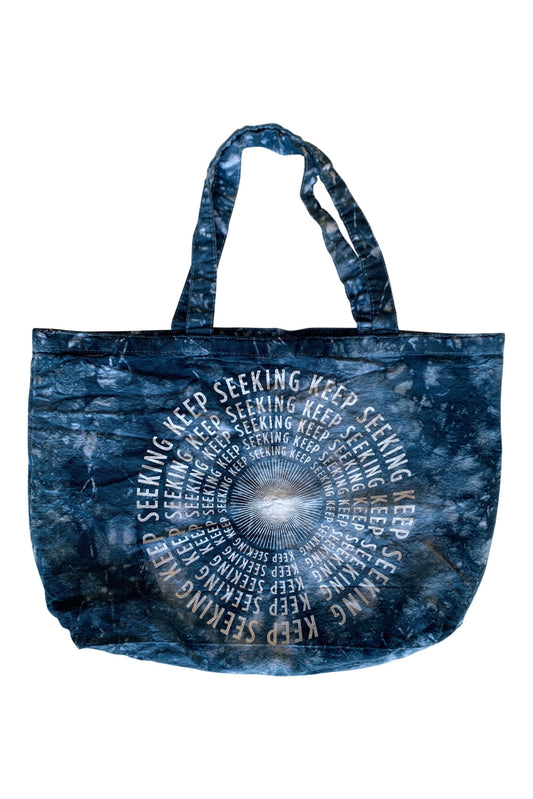Keep Seeking Tie Dye Tote Bag