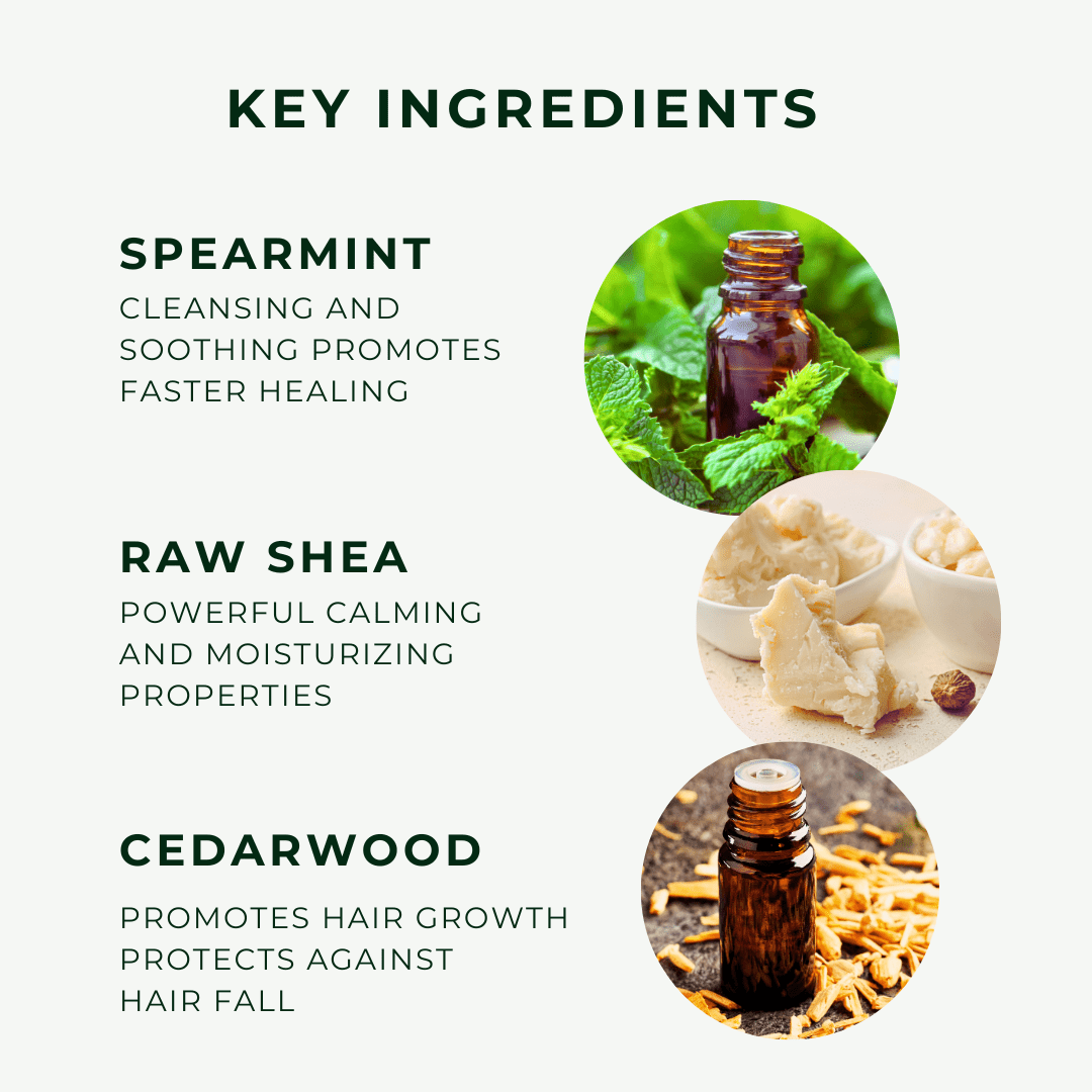 SheaOlive Hair Butter w/Spearmint & Cedarwood