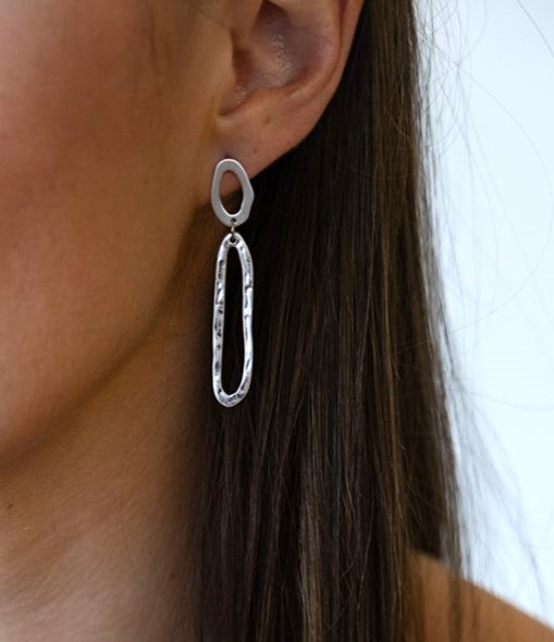 Silver Swirl Earrings
