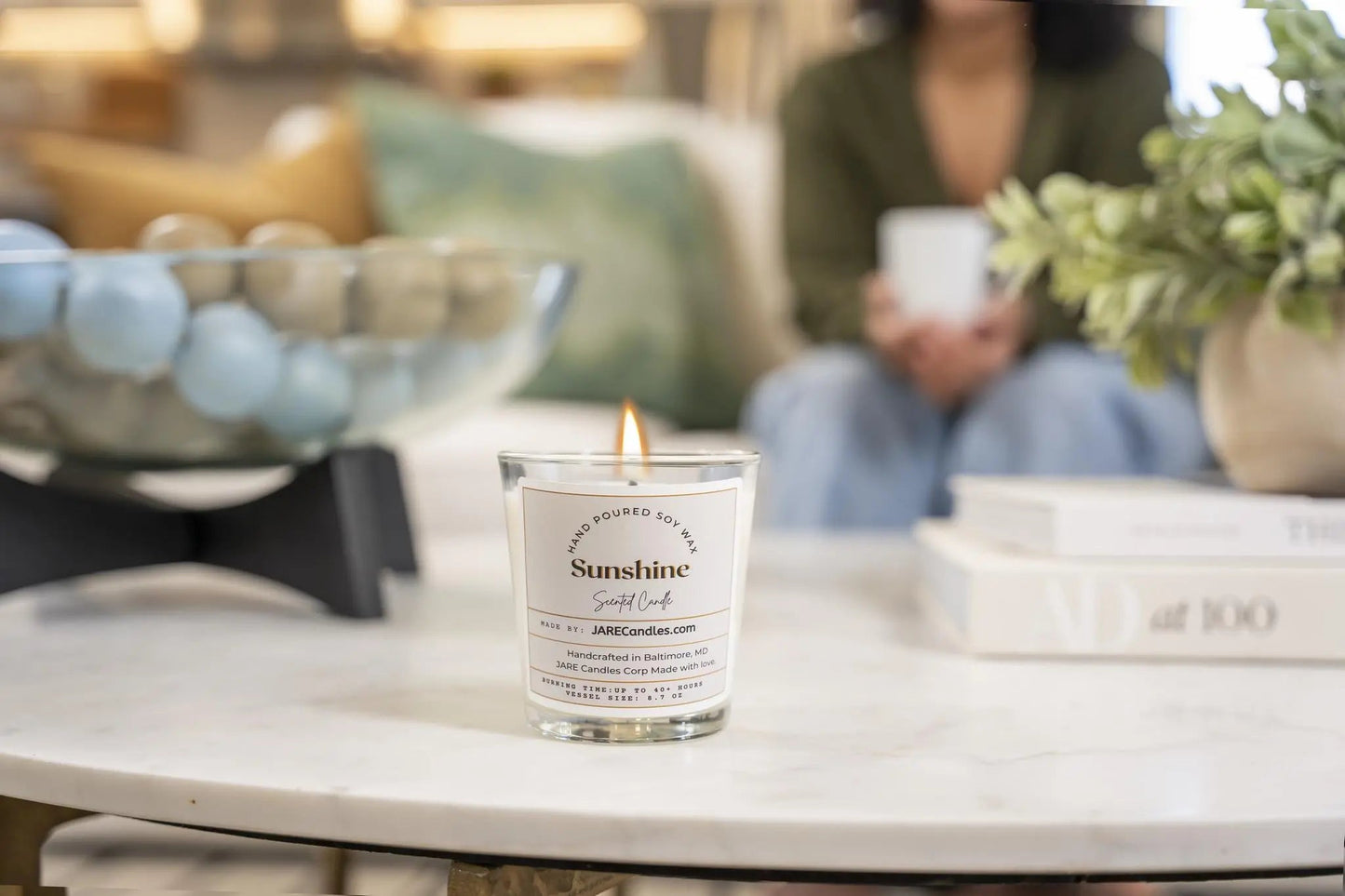 Sunshine - Sweet Bergamot, Fresh Grapefruit - Soy Wax Scented Candle