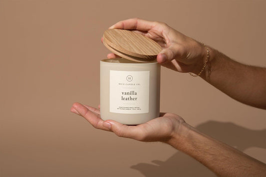 Vanilla Leather - 14oz. Candle