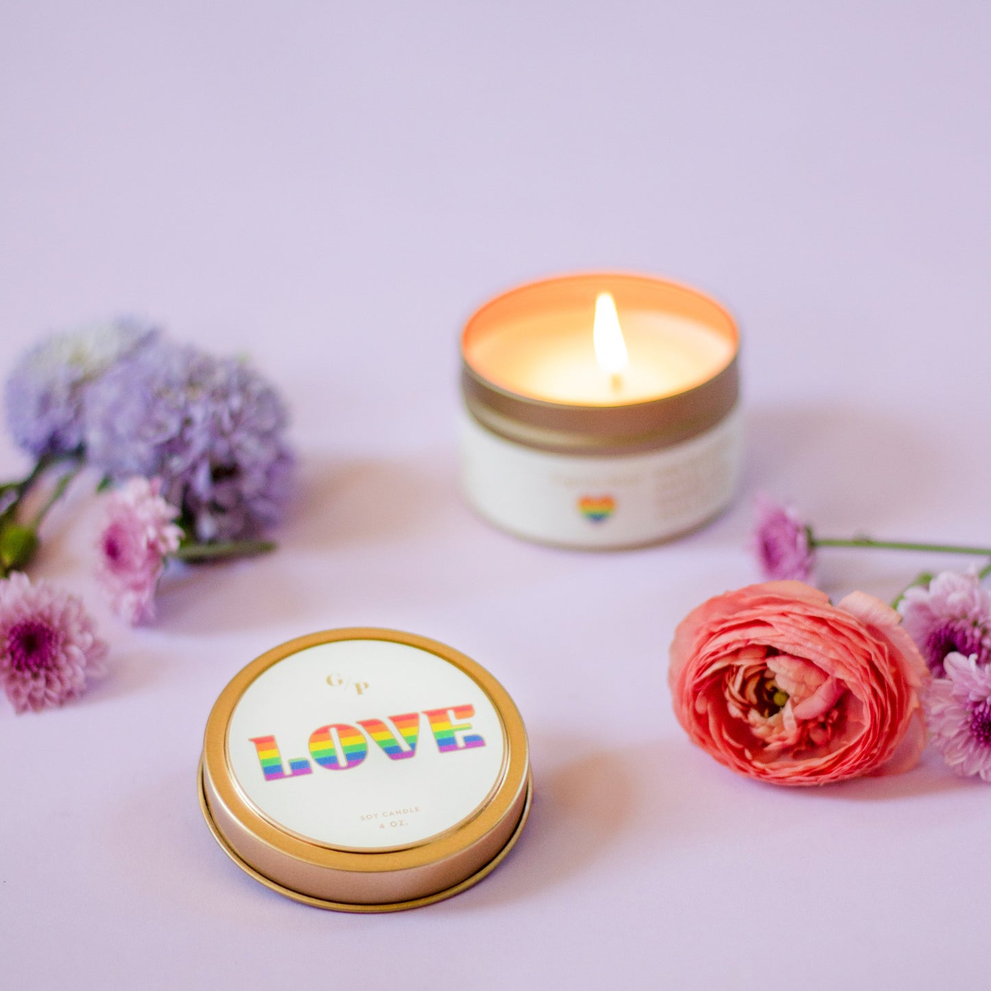 Love Pride 4 oz. Just Because Candle Tin