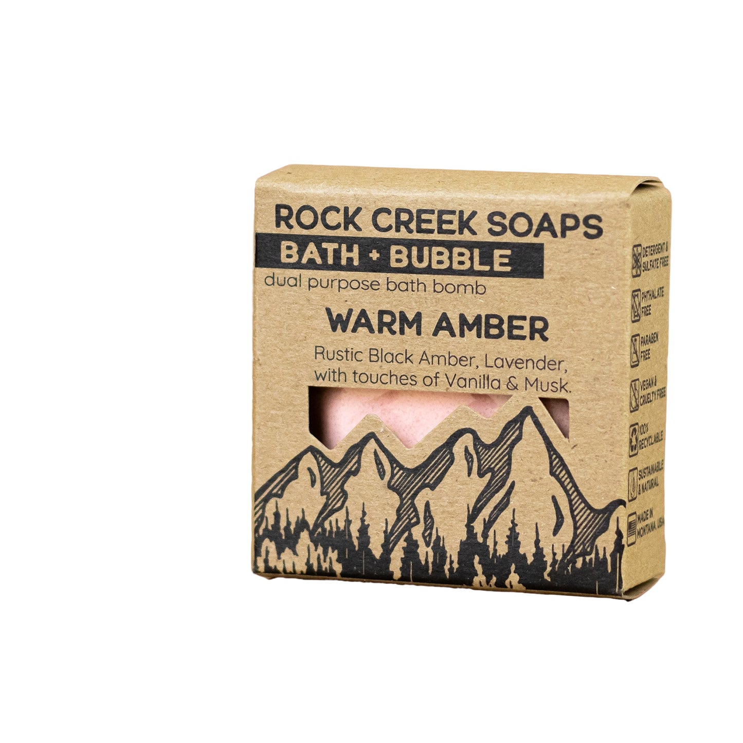 Bath Bomb in Warm Amber