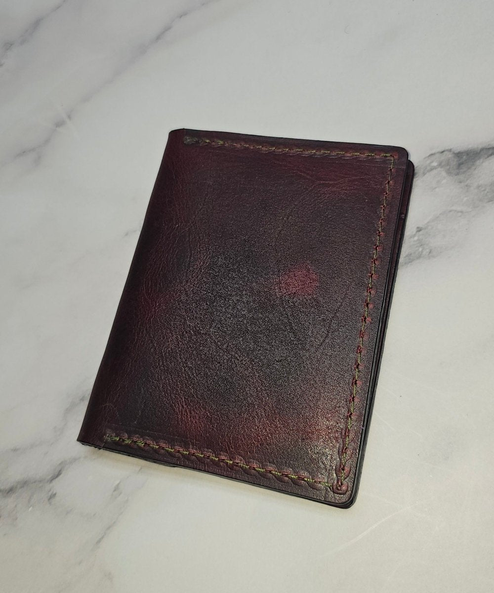 Bourbon Reserve Premium Card Holder - Rich Brown Leather Slim Wallet