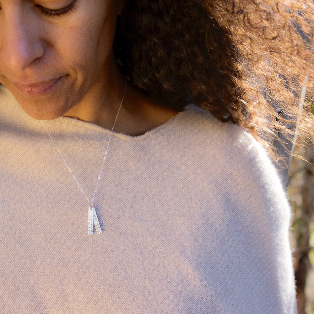 "When they go low, we go high" -Michelle Obama Quote necklace