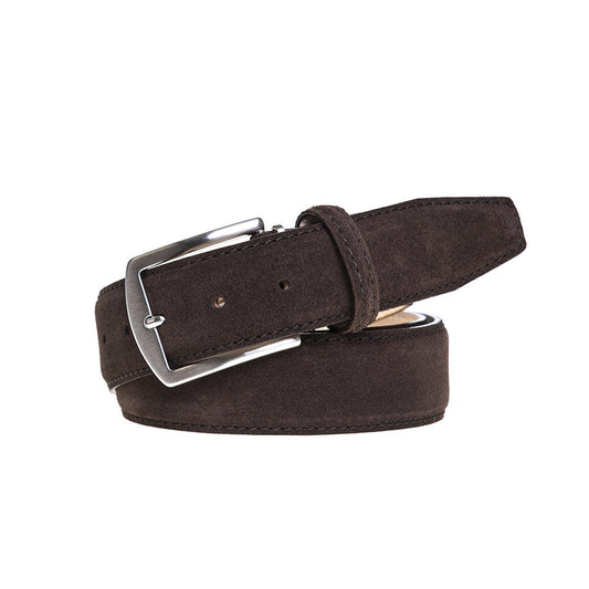 Brown Suede Leather Belt