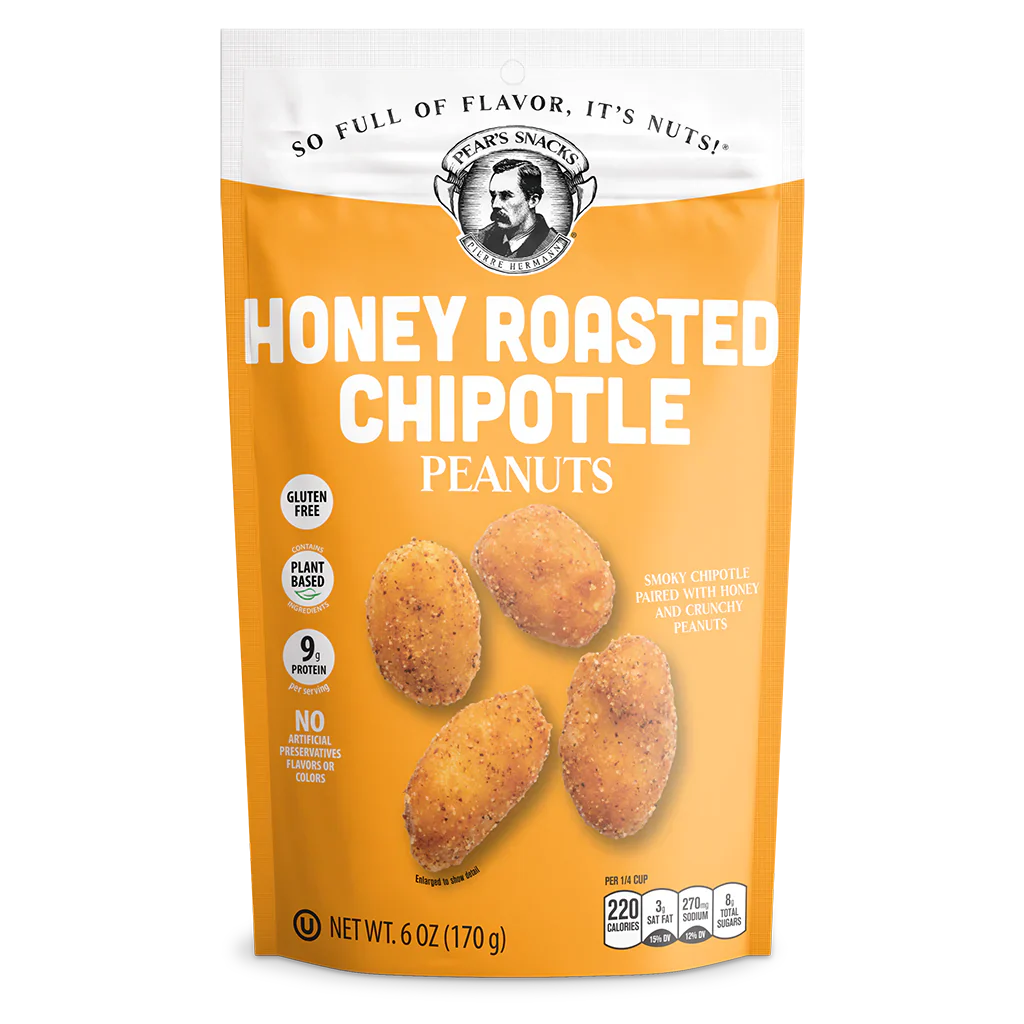 Honey Roasted Chipotle Flavored Peanuts | 6 oz | Gluten Free | Brenmar