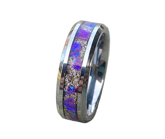 Amethyst Opal & Ashes Ring