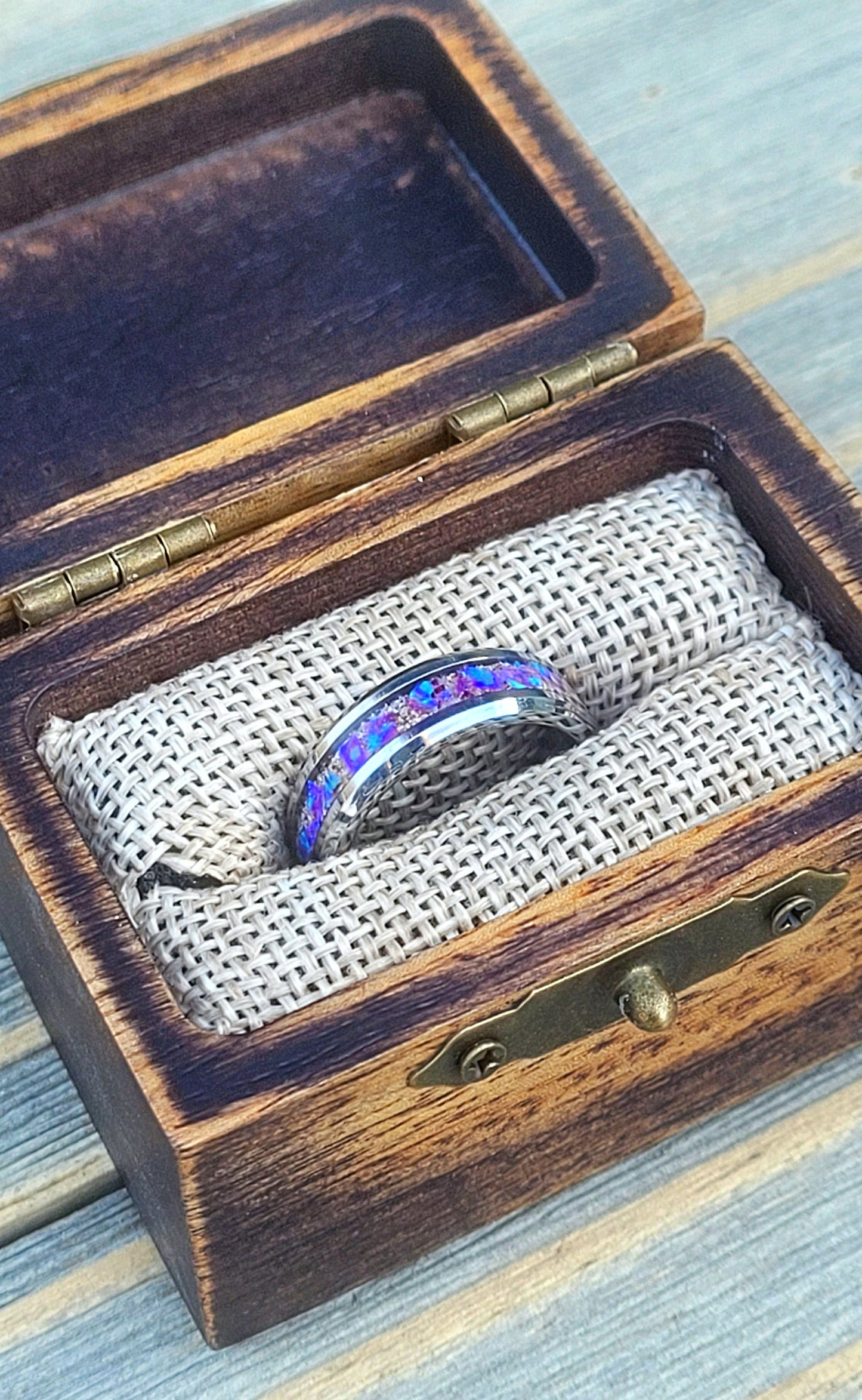 Amethyst Opal & Ashes Ring