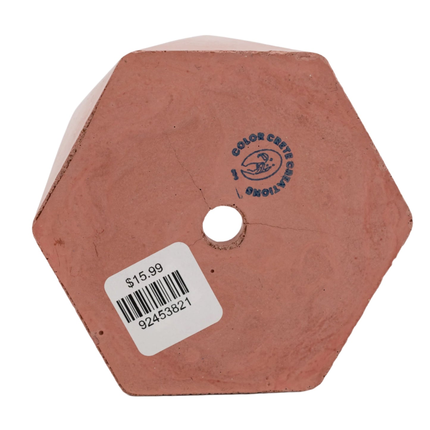 Hexagon-Shaped Plant Holder | 4" x 3.75" x 2" | Color Crete Creations