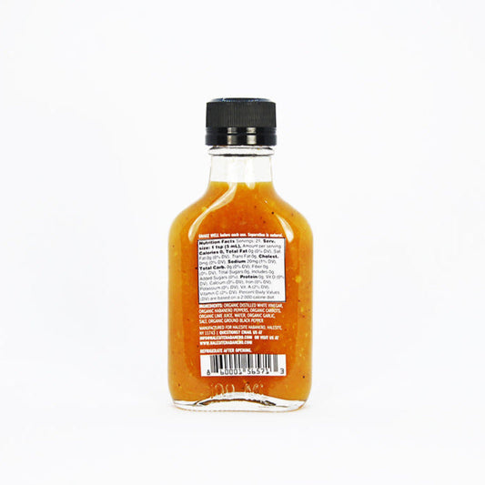 THE MINI Halesite Habanero Small Batch Hot Sauce, 3.5 oz Glass Pocket-Flask Bottle
