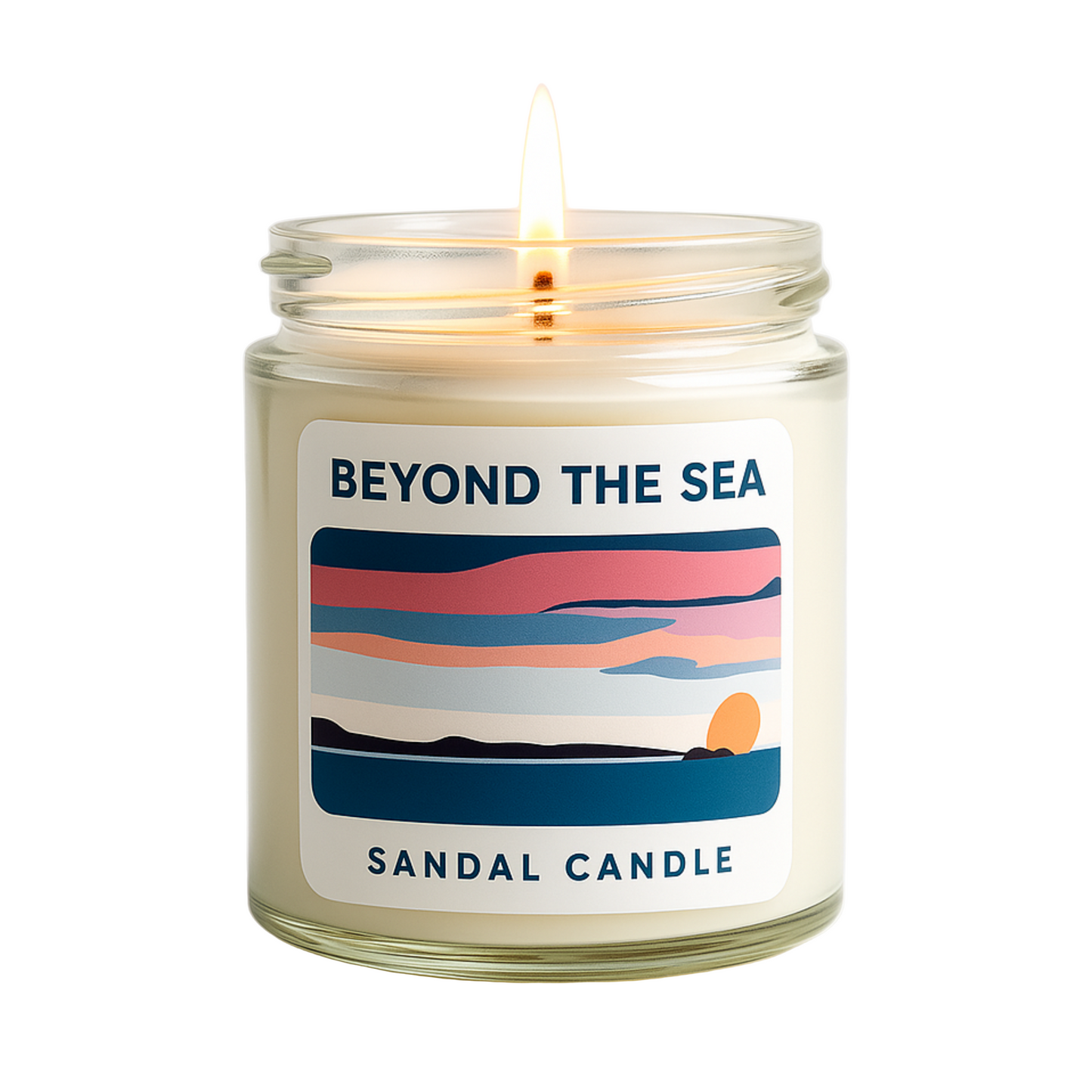 Beyond the Sea – Scented Candle, 9 oz Jar, Mahogany, Tobacco & Teakwood