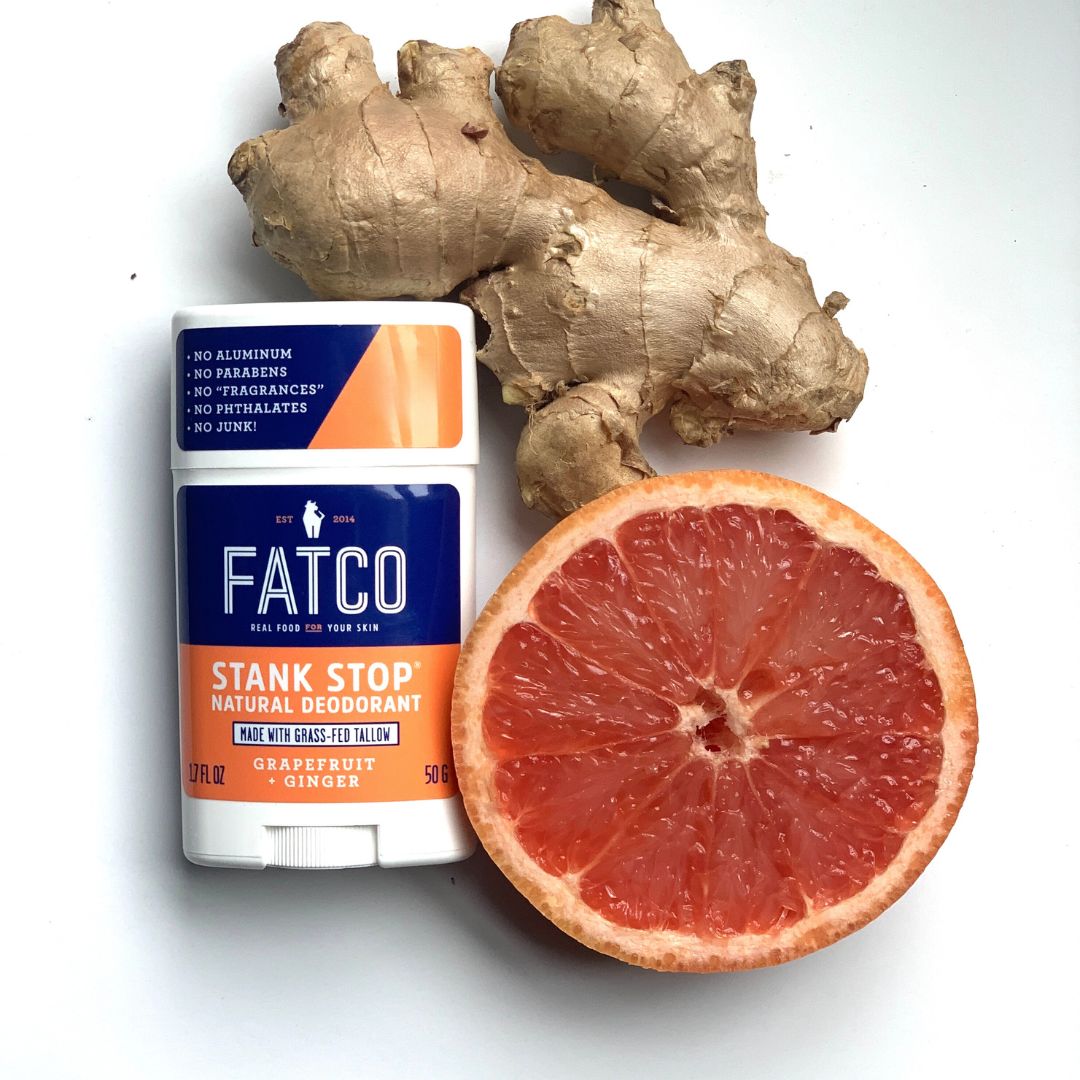 Stank Stop Deodorant Stick, Grapefruit+Ginger, 1.7 Oz