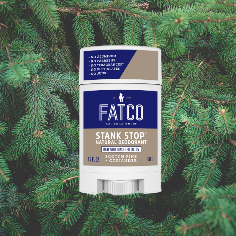 Stank Stop Deodorant Stick, Scotch Pine + Coriander, 1.7 Oz