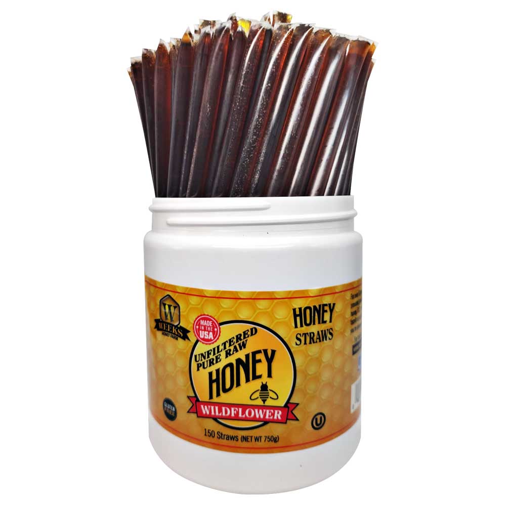 Raw Honey Straws – Orange Blossom & Wildflower | Weeks Honey Farm