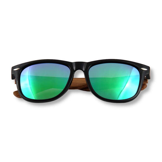 Real Zebra Wood Wanderer Sunglasses by WUDN