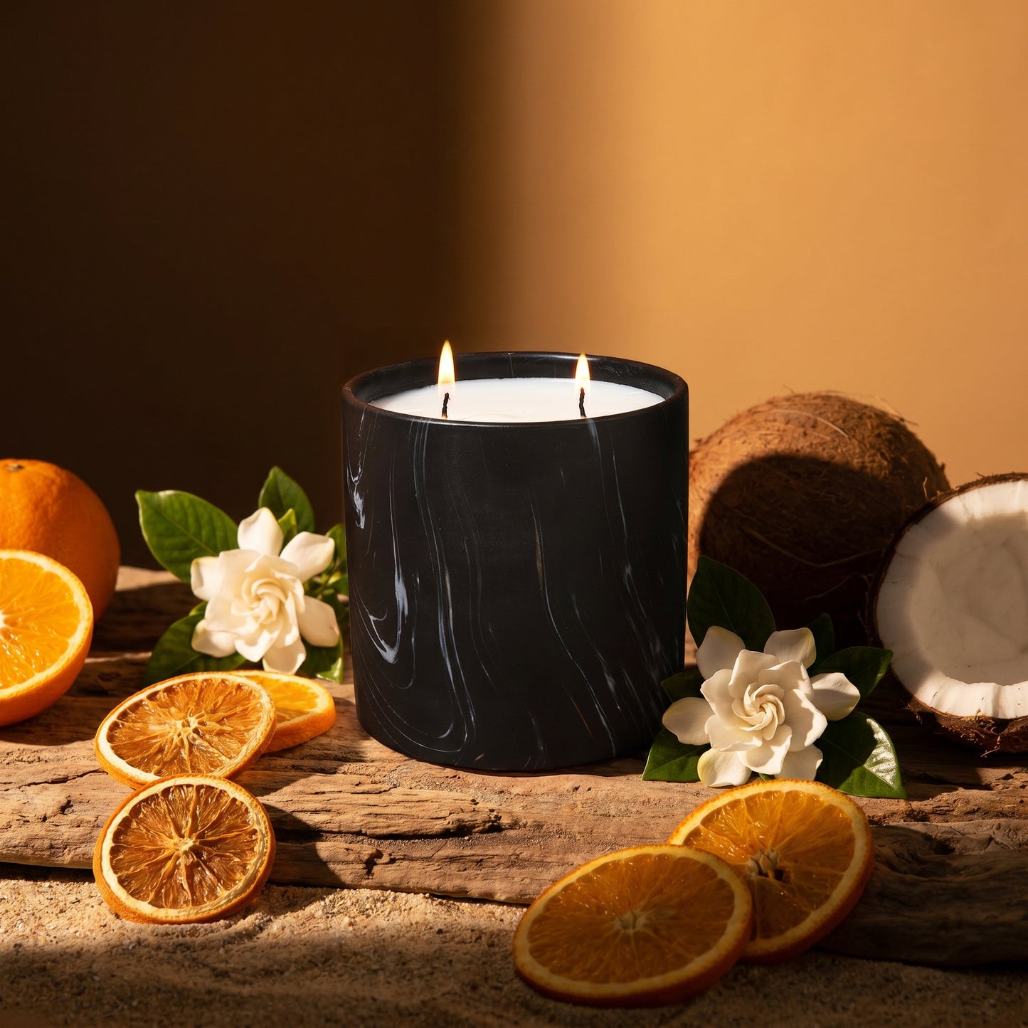 Coastal Glow Black Marquina Candle 17oz