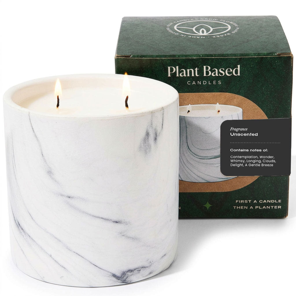 Unscented White Marble Candle 17oz