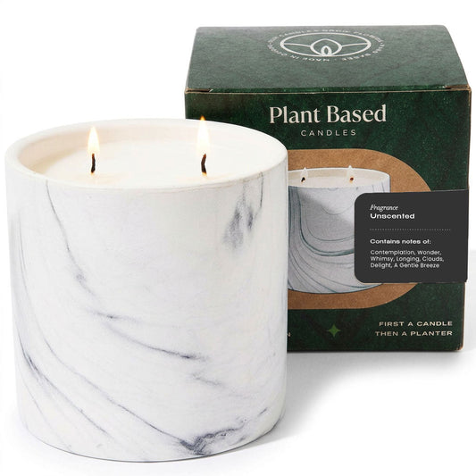 Unscented White Marble Candle 17oz