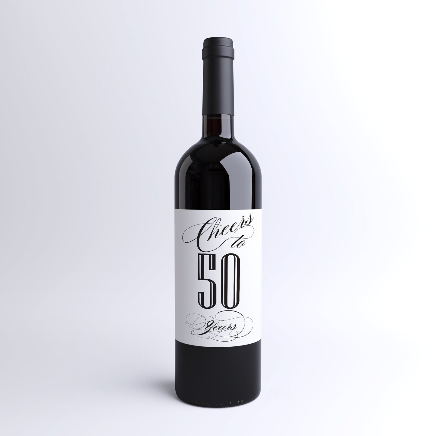 Anniversary Wine Label, Cheers to 10 Years