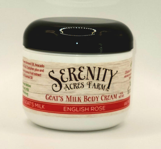 English Rose Goat Milk Cream | Serenity Acres Farm™