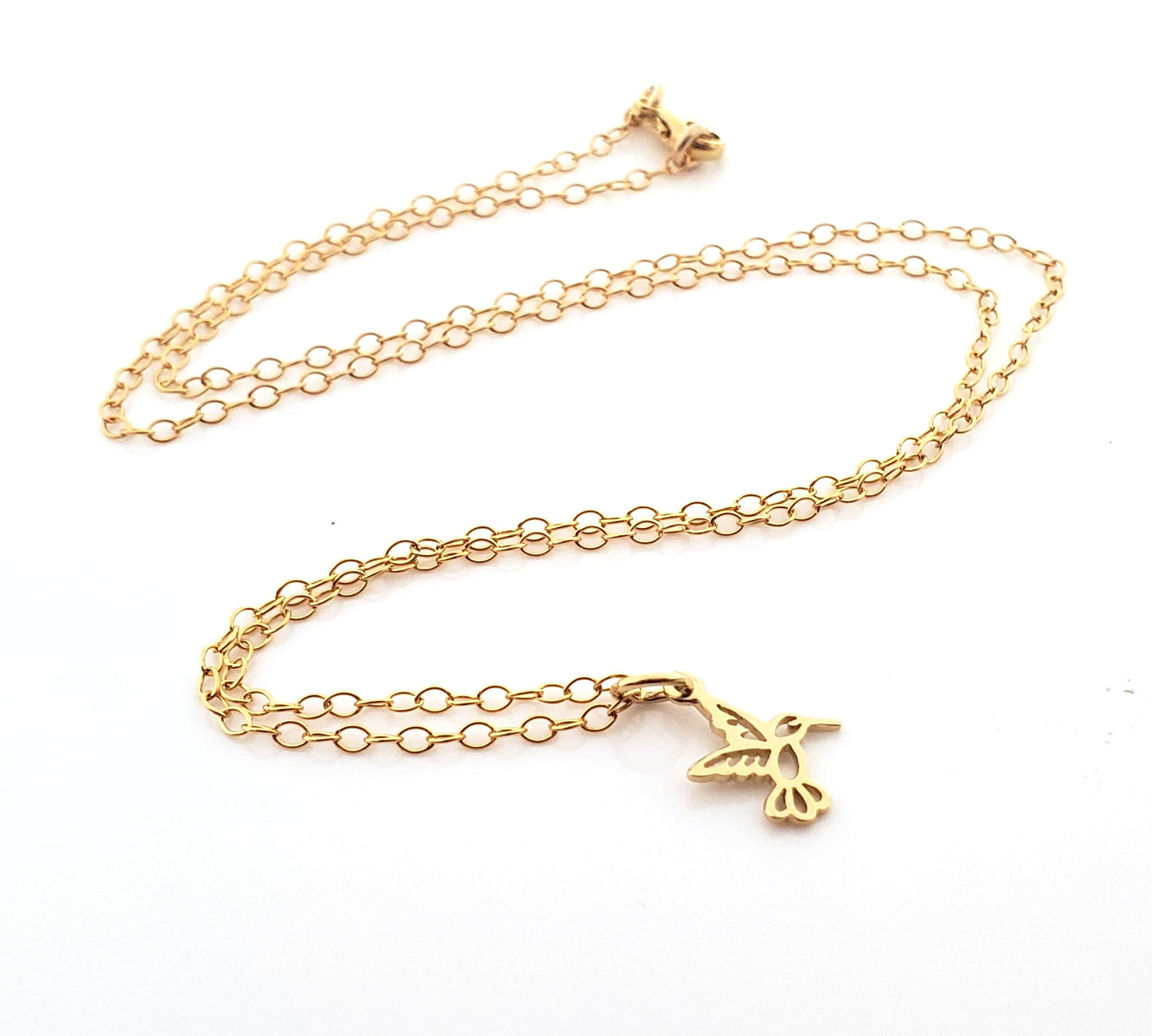 Hummingbird 14k Gold Filled Necklace