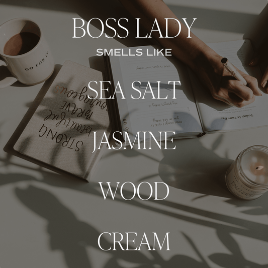 Boss Lady Soy Candle - Clear Jar - 9 oz (Spa Day)