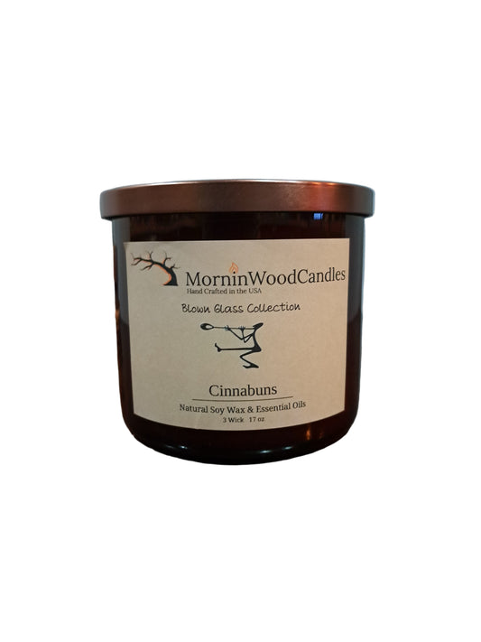 Cinnabuns - 3 Wick Blown Glass Collection