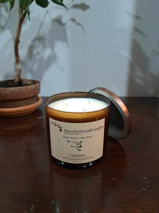 Cinnabuns - 3 Wick Blown Glass Collection