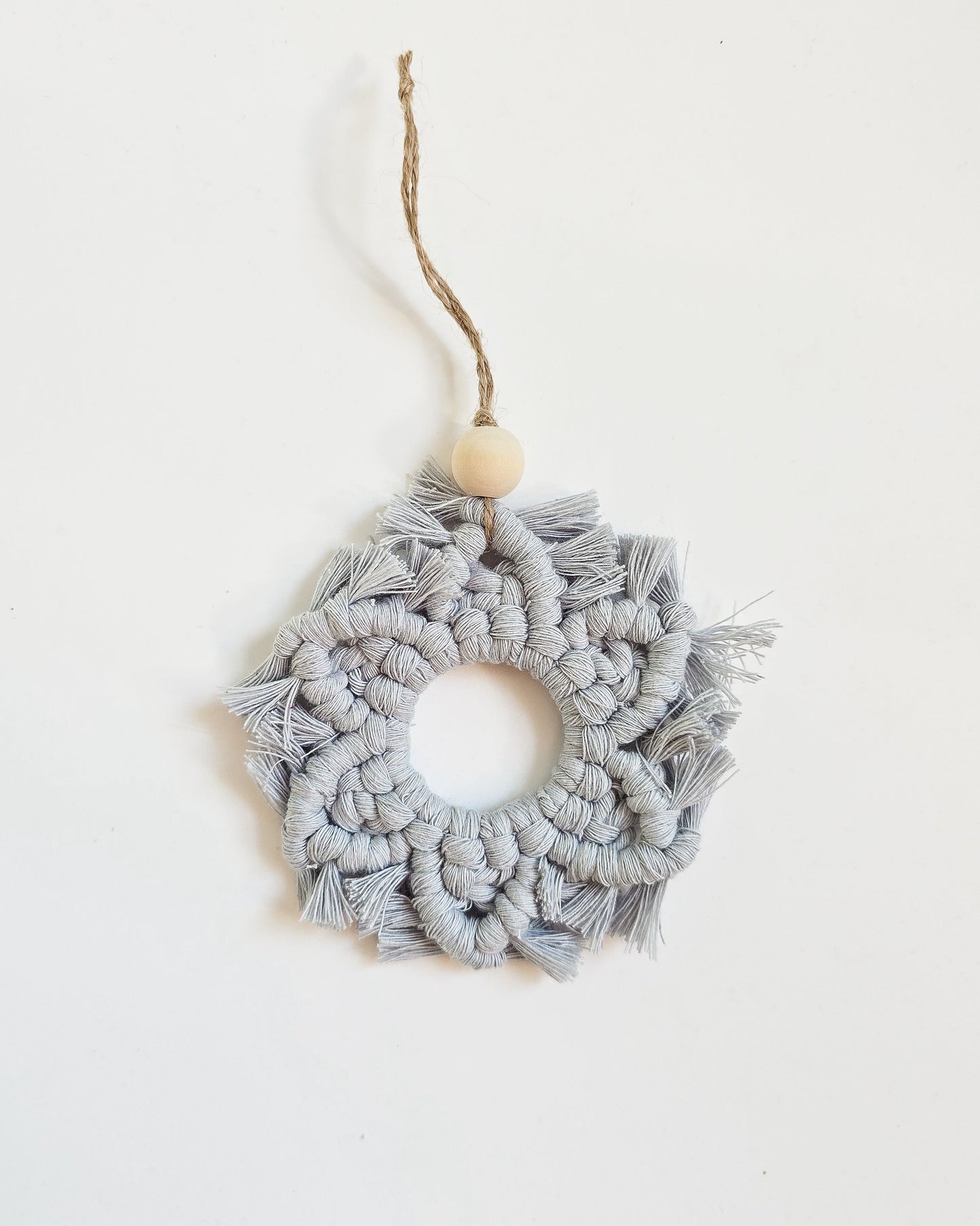 Macrame Snowflake Ornament