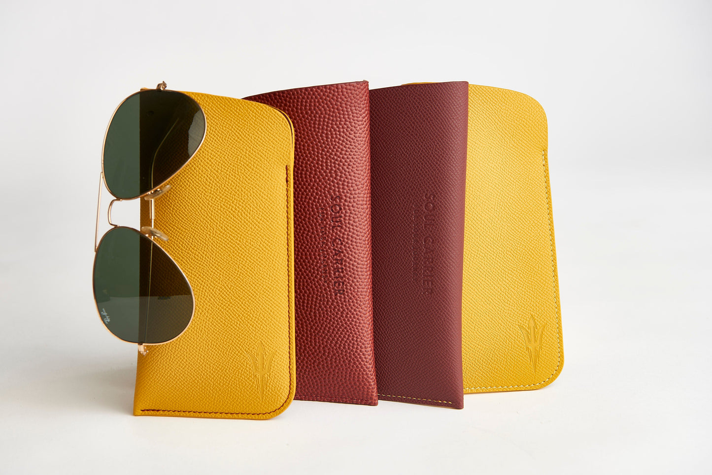 🏈 ASU Football Leather Sunglass Case Holder