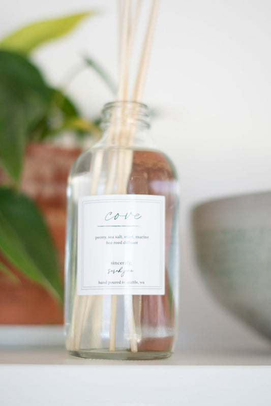 Cove Diffuser- Peony and Ocean Mint