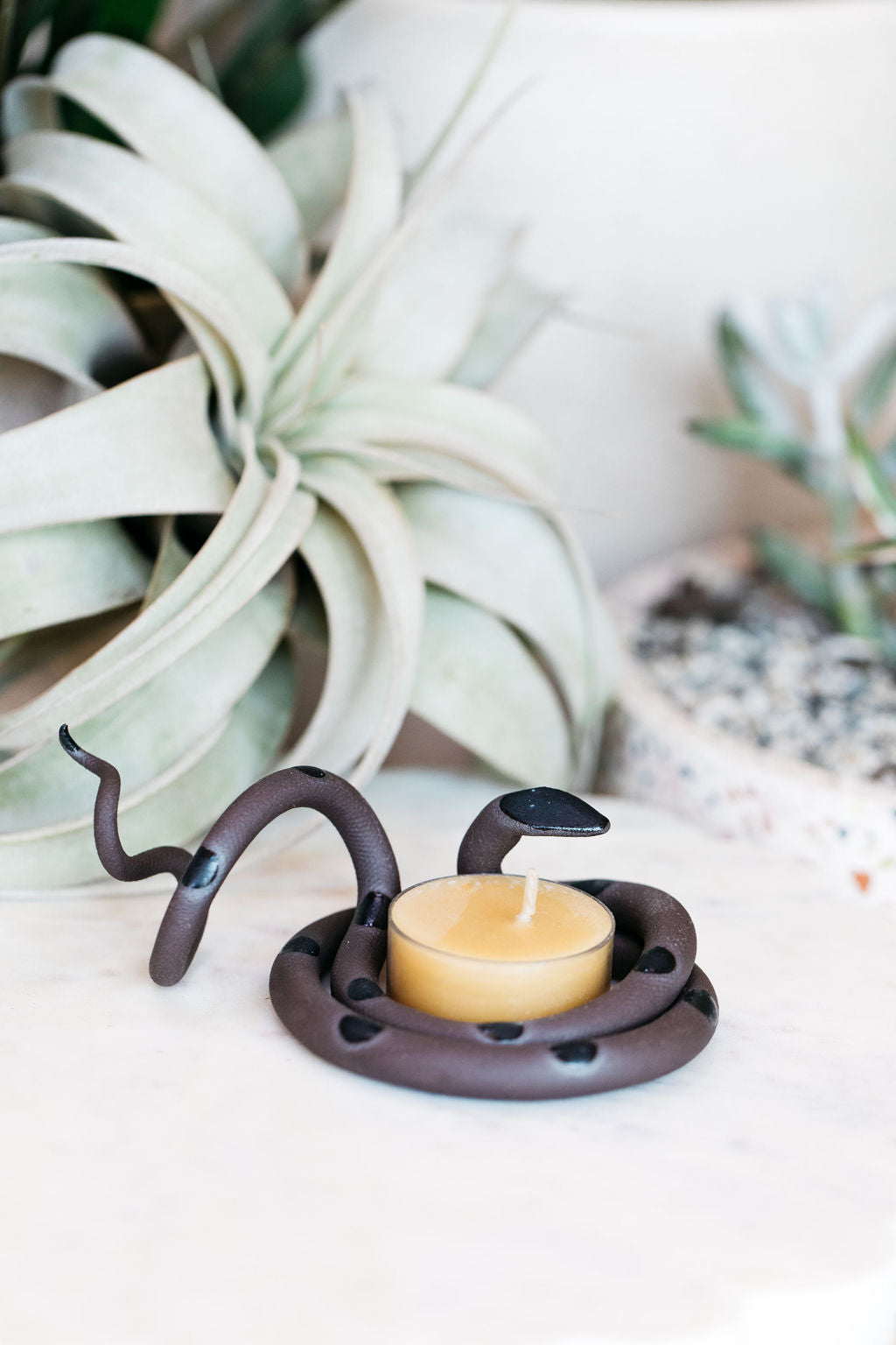 Ceramic Snake Tealight Holder