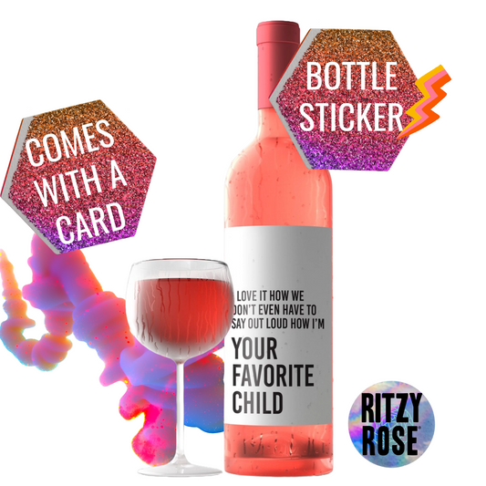 Mother's Day Wine Label and Card
