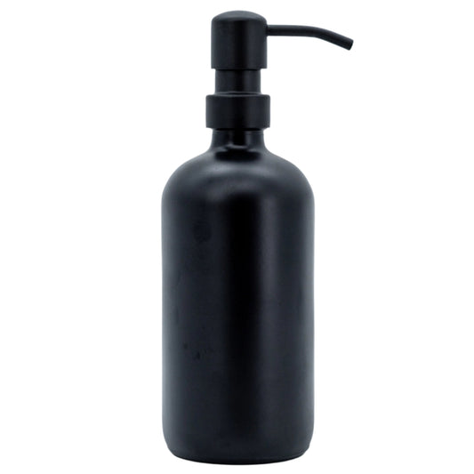 All Things Black Glass Dispenser | 16 oz | Plains + Simple