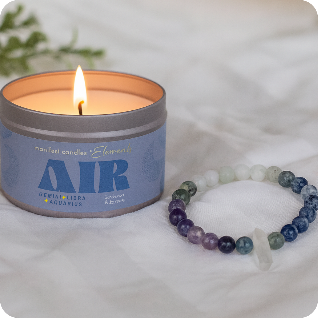 AIR Element w/ Healing CRYSTAL BRACELET