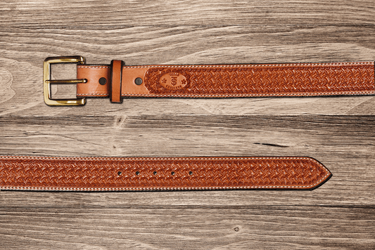 Saddle Tan Spider Belt 48