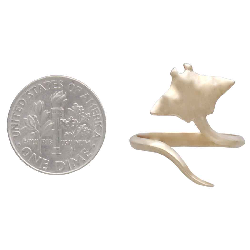 Bronze Adjustable Stingray Ring