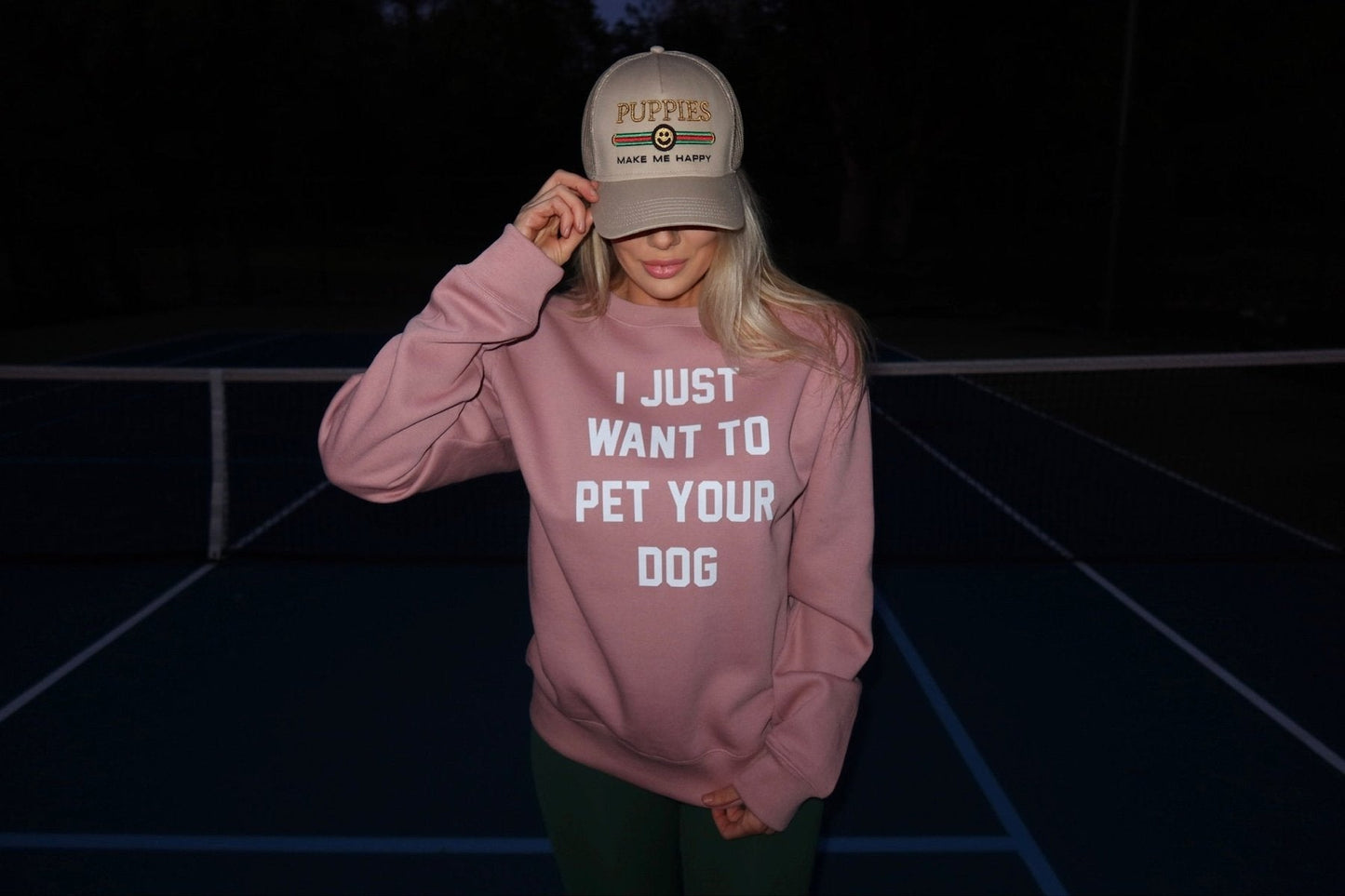 I Just Want to Pet Your Dog Crewneck Sweatshirt | Gift for Dog Lovers | Printed in USA