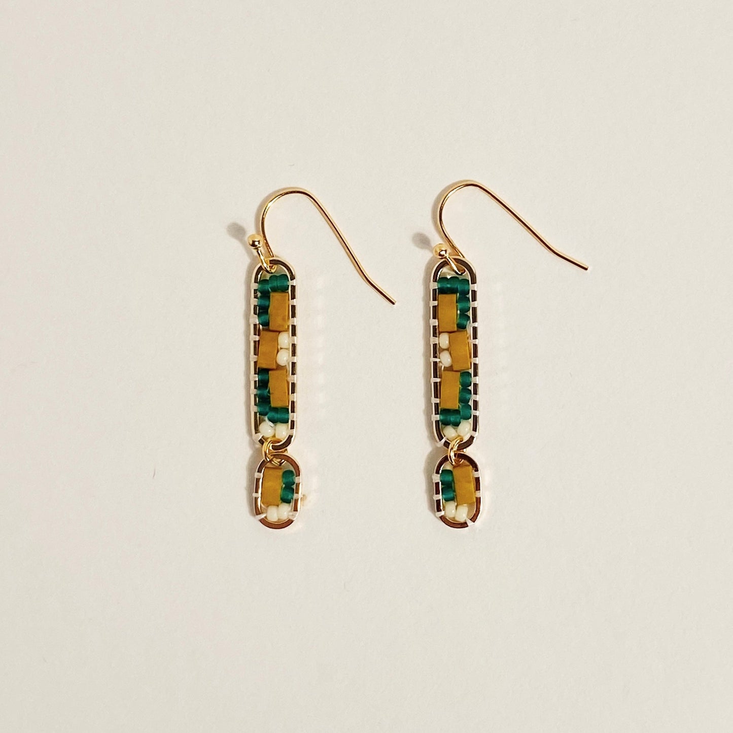 Abstract Earrings in Daisy