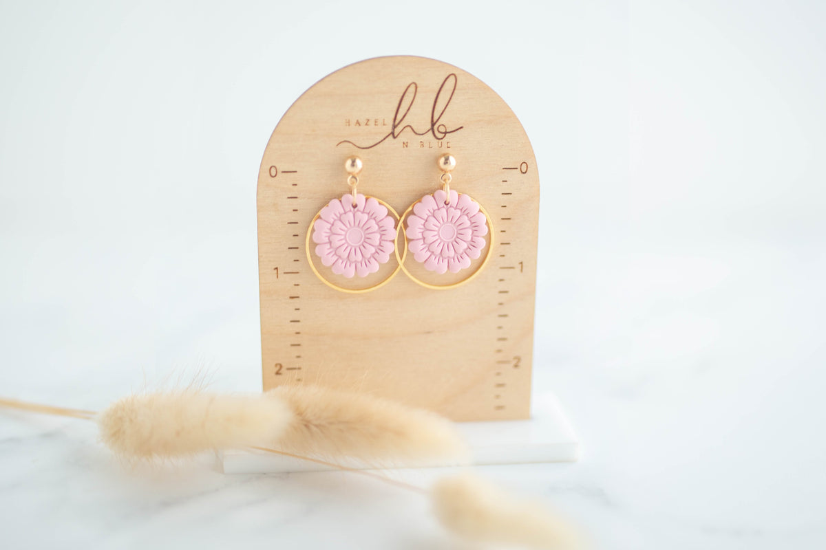 Clay Earrings | Dainty Happy Flowers | Happy Collection