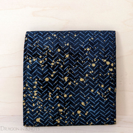Navy and Gold 4" Accessory Pouch