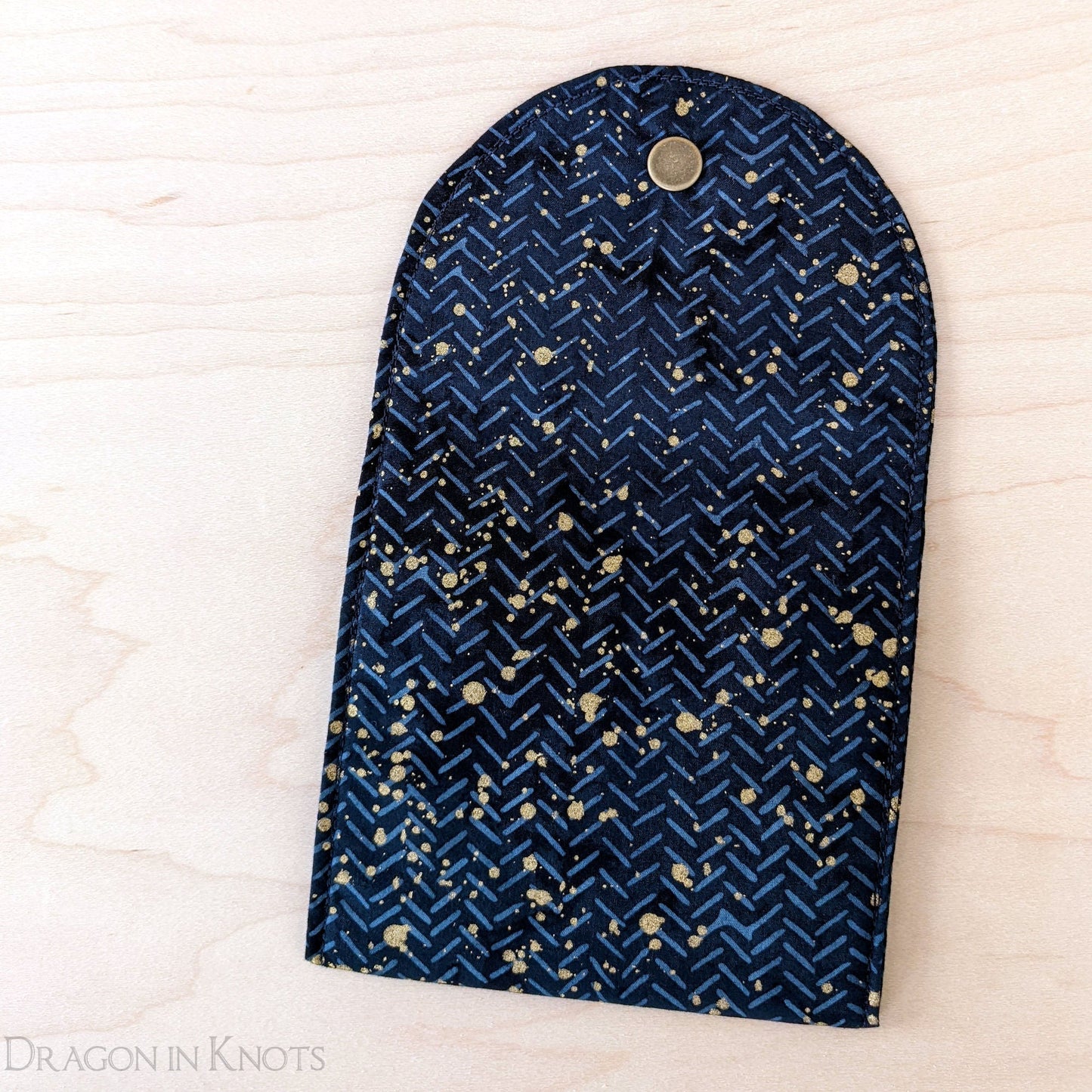 Navy and Gold 4" Accessory Pouch