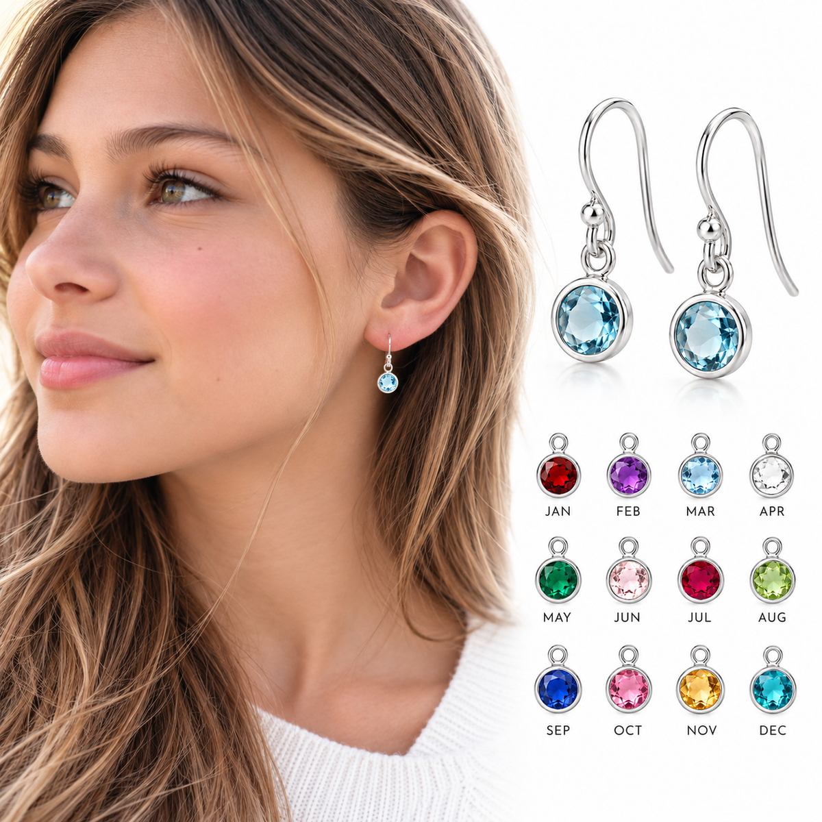 Swarovski Birthstone Earrings