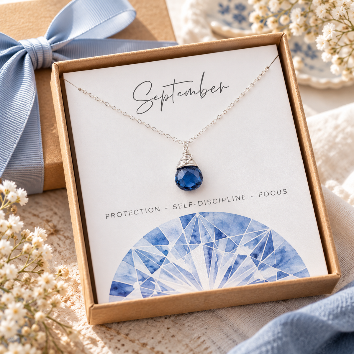 September Birthstone Necklace