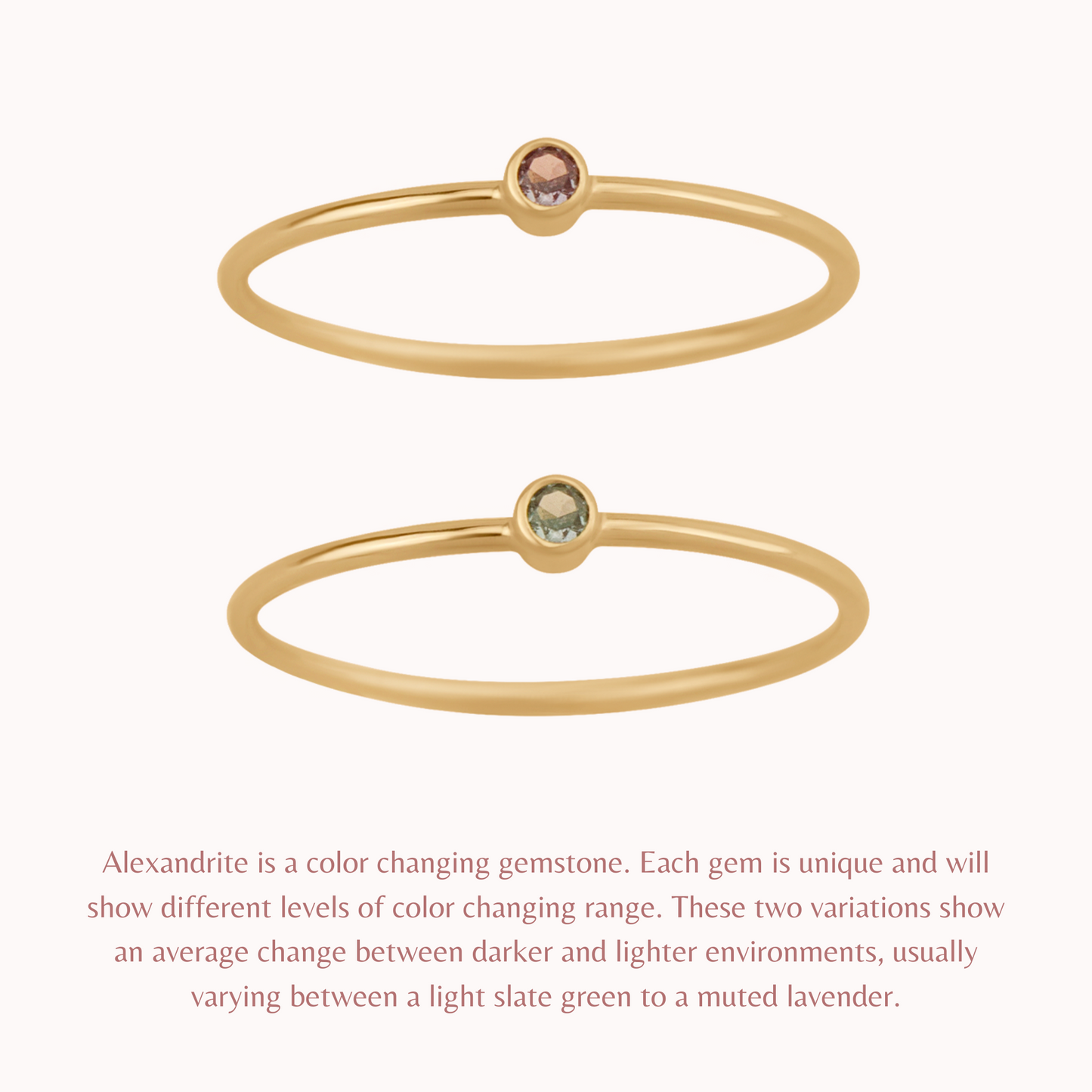 Tiny June Birthstone Ring ∙ Alexandrite