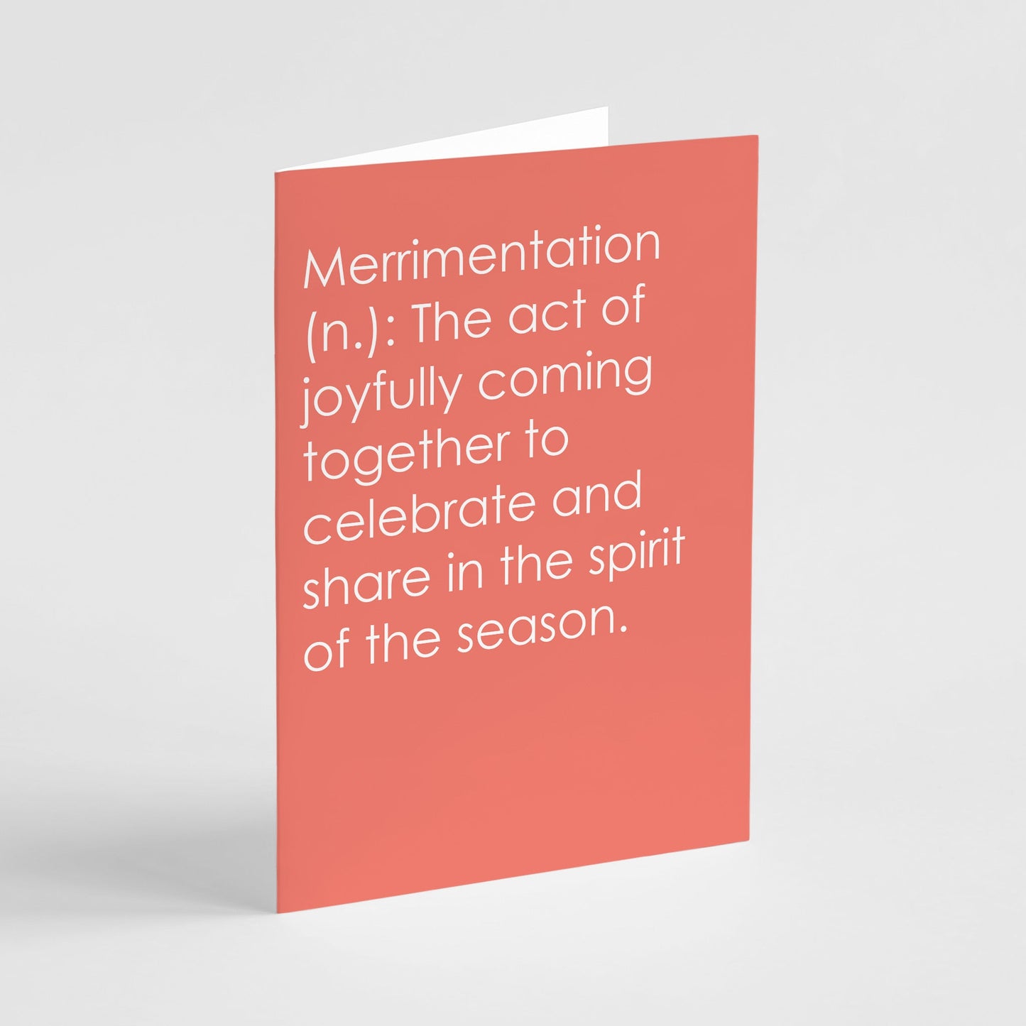 Funny Holiday Words Greeting Cards, Set of 24